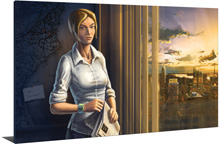 Dagny Taggart (12"x20" or 18"x30" or 24"x40" Gallery Wrapped Canvas Painting) - SPECIAL ORDER (Ships in 7-10 days)