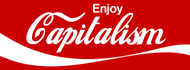 Enjoy Capitalism Color Sticker (7" wide)
