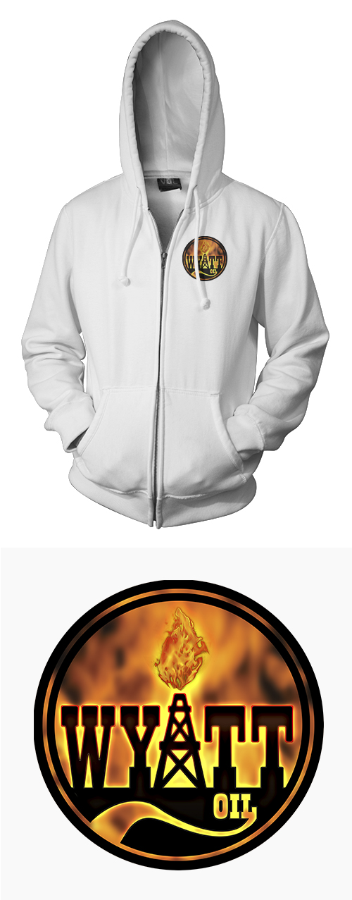 Wyatt Oil (Wyatt's Torch) - Full-Color Zippered Hoodie