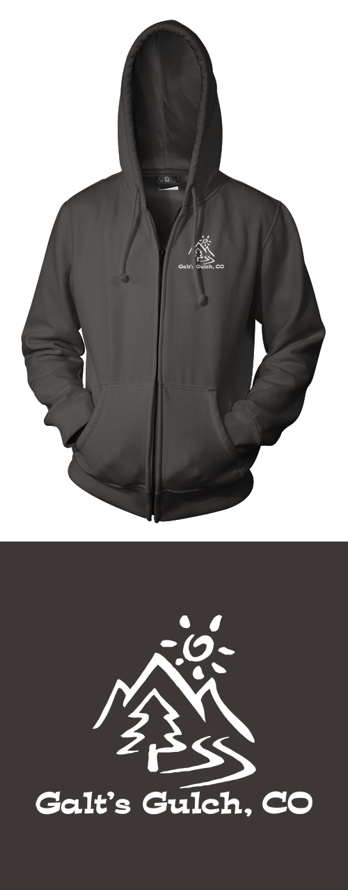 Galt's Gulch, CO - Zippered Hoodie