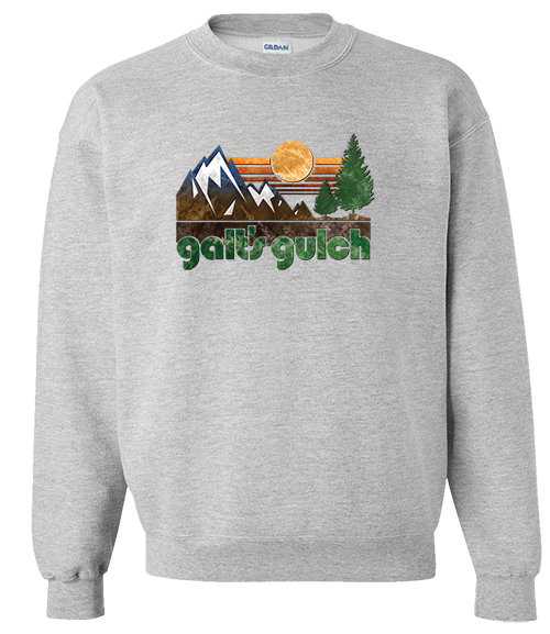 Galt's Gulch (Sunrise) - Full-Color Crewneck Sweatshirt