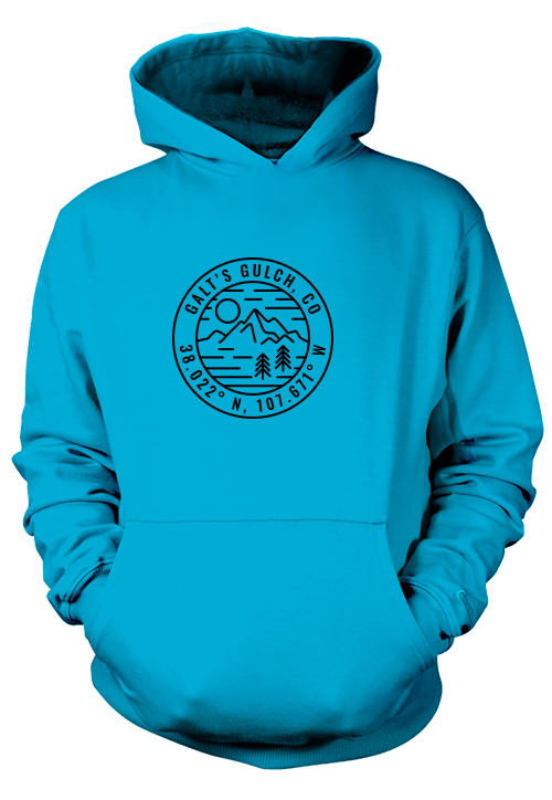 Galt's Gulch, CO (Coordinates) - Hoodie