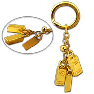 Gold Bar 24K Gold Plated Key Chain
