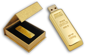 Gold Bar USB Jump Drive (4GB) - CLEARANCE!