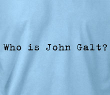Who is John Galt? (Typewriter) - T-Shirt