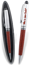 Who is John Galt? Brown Leather Pen