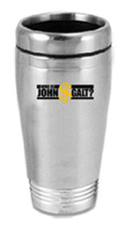 Who is John Galt? (With gold $) Stainless Steel Coffee Tumbler