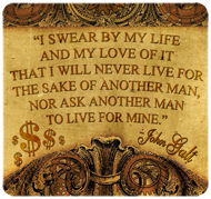 John Galt "I Swear" Quote (Motor) Sticker (3" wide or 6" wide)