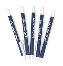 Pack of 5 "Who is John Galt?" Click Pens