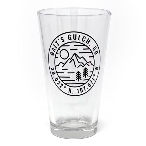 Galt's Gulch, CO (Coordinates) Pint Glass