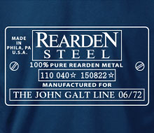 Rearden Metal (Serial Number Plate) - Ladies' Tee
