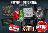 Set of 8 Stickers (Set "D")