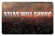 Atlas Will Shrug (Destruction) - Indoor Sticker