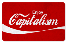 Enjoy Capitalism (Vintage) - Indoor Sticker