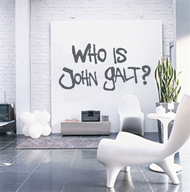 Wall Art - Who is John Galt? (Graffiti)