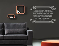 Wall Art - John Galt's Oath (Classic)