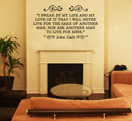Wall Art - John Galt's Oath