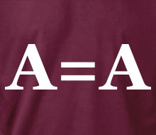 A = A (Block Font) - T-Shirt