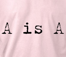 A is A (Typewriter) - Ladies' Tee