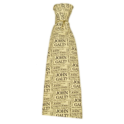 Official Atlas Shrugged "Who is John Galt?" Tie