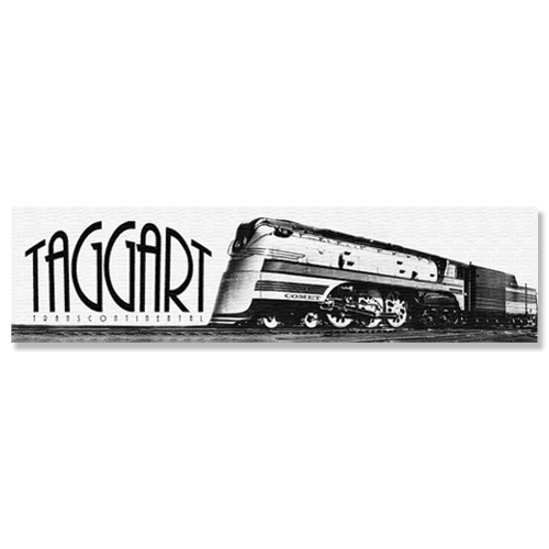 Taggart Transcontinental Bookmark (Black and White)