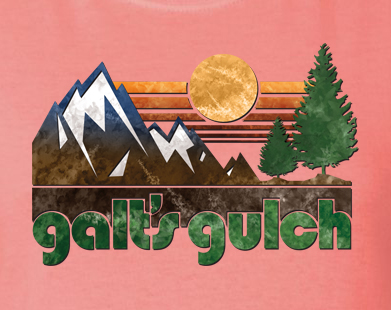 Galt's Gulch (Sunrise) - Full-Color Ladies' Tee