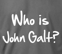Who is John Galt? (2-Line Graffiti) - Long Sleeve Tee