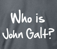 Who is John Galt? (2-Line Graffiti) - Ladies' Tee