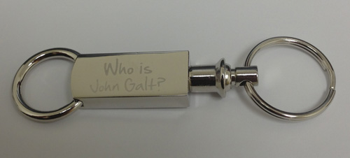 Who is John Galt? Metal Key Chain