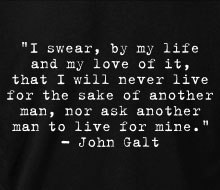 John Galt - I swear… (Quote) - Ladies' Tee